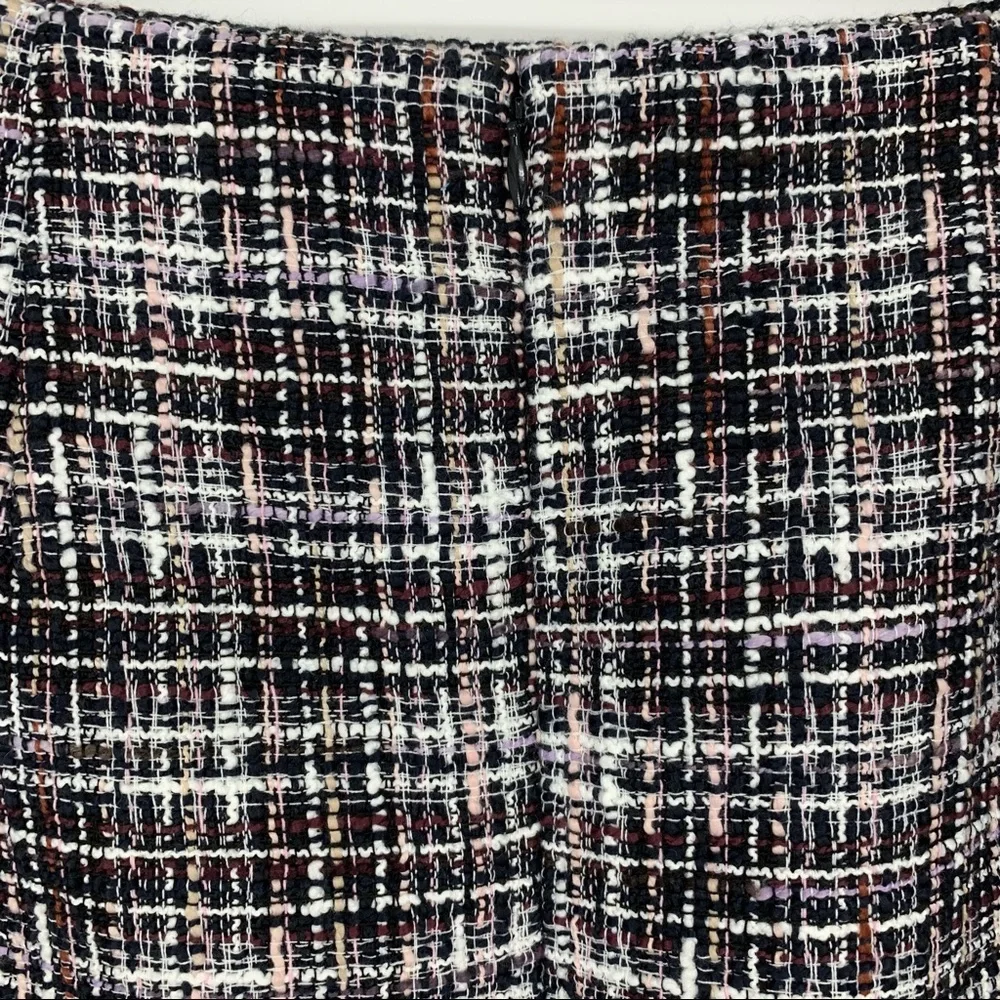 Loft Outlet Multicolor Tweed Shift‎ Mini Skirt